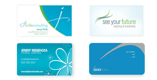 types of business cards