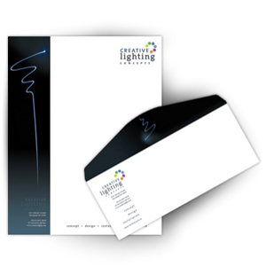 envelop with company branding
